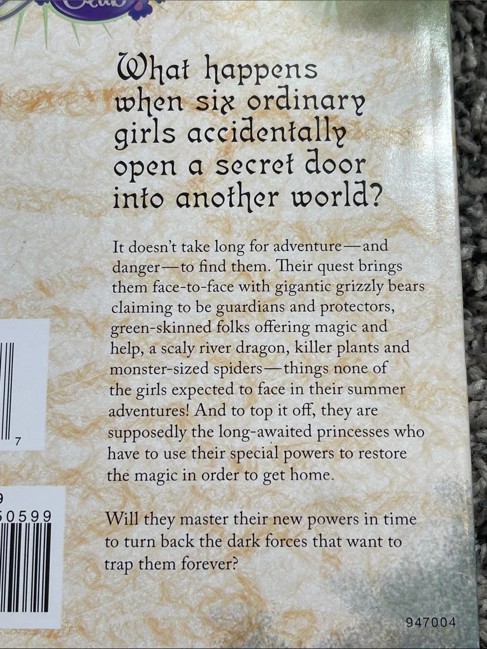 Book: Wellspring of Magic by Jan Fields creative girls club adventure book